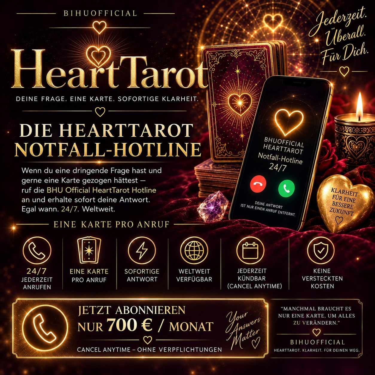 HeartTarot Notfall-Hotline 24/7